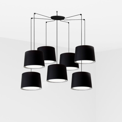 64314-56-7L Faro CONGA BLACK PENDANT LAMP ?500*350*?450 BLACK LAMPS
