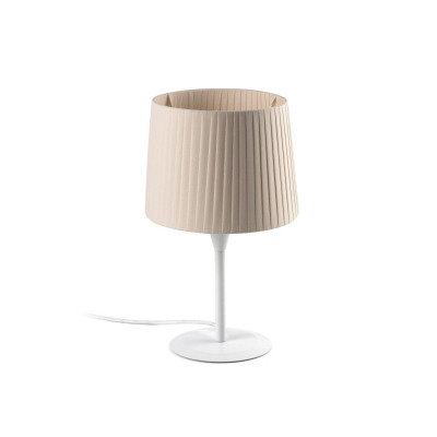 64316-35 Faro SAMBA WHITE TABLE LAMP E27 ?215*160*?190 RIBBONED