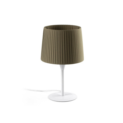 64316-37 Faro SAMBA WHITE TABLE LAMP E27 ?215*160*?190 RIBBONED