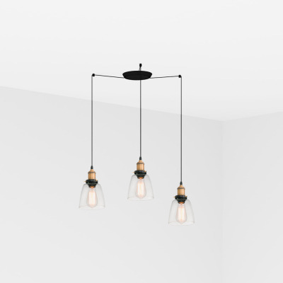 65080-3L Faro LIZ 3L Old gold pendant lamp
