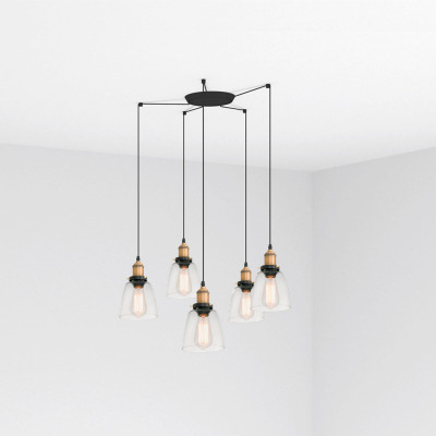 65080-5L Faro LIZ 5L Old gold pendant lamp