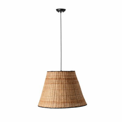 65134-72 Faro SUMBA PENDANT BLACK P.RATTAN E27 ?560*360*?315