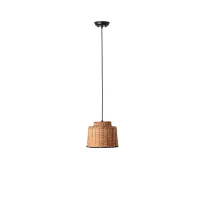 65134-76 Faro SAIPAN BLACK PENDANT RATTAN E27 ?225*170*?125