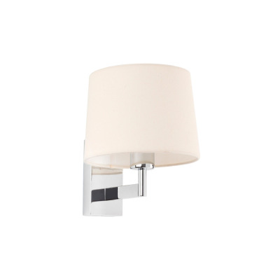 68491-02 Faro ARTIS CHROME WALL LAMP BEIGE SHADE