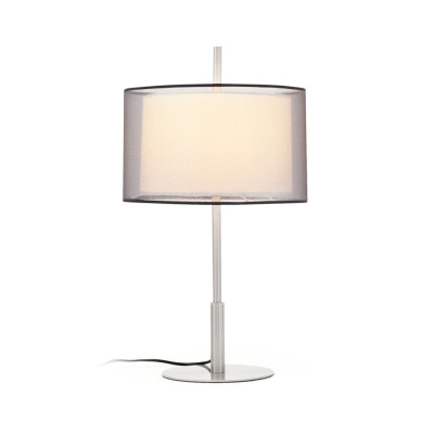 68545 Faro SABA 590 Matt nickel table lamp h 60 mm