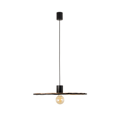 68590-69 Faro COSTAS BLACK PENDANT RATTAN SH. E27 ?600x20x?600