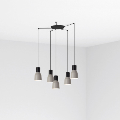 68591-5L Faro KOMBO GREY PENDANT LAMP ?120 1X E27 5L