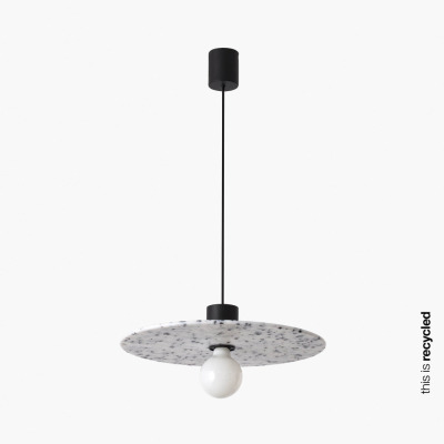 68600-51 Faro CONFETTI BLACK MARBLE SUSPENDED ?45CM 1xE27