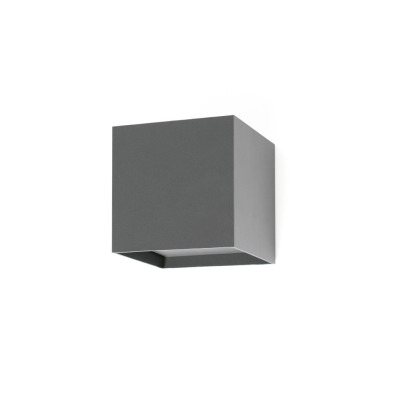 70637 Faro OLAN LED DARK GREY WALL LAMP 2 LED 3W 3000K 600LM