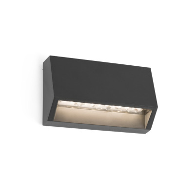 70657 Faro MUST-1 LED DARK GREY WALL LAMP SMD LED 2W 3000K CR