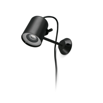 71546 Faro FLOW BLACK WALL LAMP/SPIKE