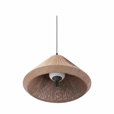 71579C-06 Faro SAIGON OUT PENDANT LAMP T70 BROWN CONE CAP