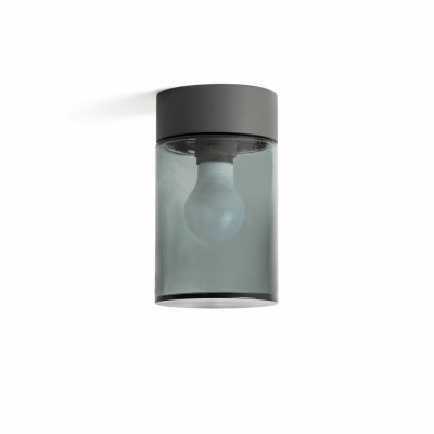 71741 Faro KILA C/L E27 DARK GREY FUME GLASS