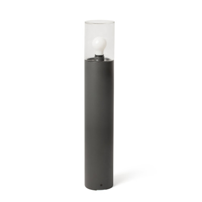 71749 Faro KILA BOLLARD L.H700 E27 DARK GREY TRANSP.GLASS