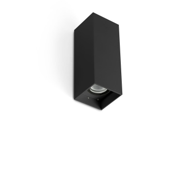71793-224 Faro KOV BLACK SQUARE WALL L. LED 2x6W 2700K 23°/34°
