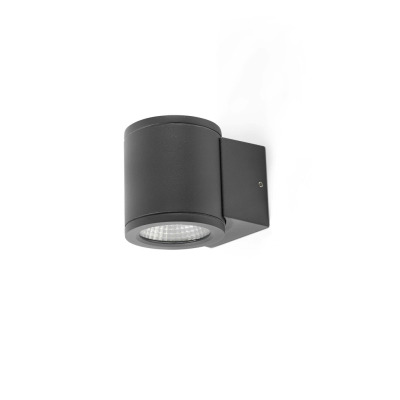 71916 Faro TOND 1L W/L DARK GREY LED 5W 3000K