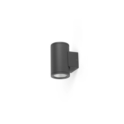 71918 Faro TOND 2L  W/L DARK GREY 2x6W 3000K