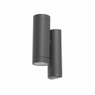 75501 Faro STEPS DARK GREY WALL LAMP GU10 35W