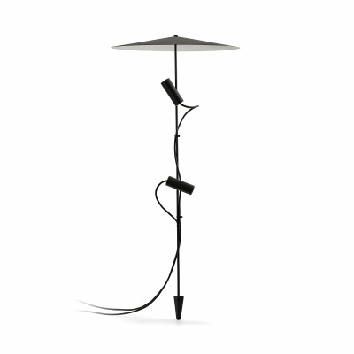 75709-233PDR TK-Lighting CLAP SPIKE BLACK 1030 LED 2X6W 3000K 38° W/PLAT L