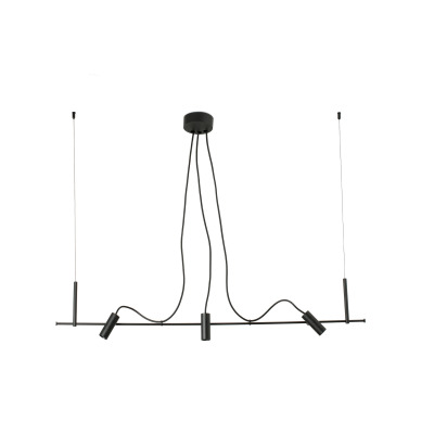 75711-233 Faro CLAP LINEAL PENDANT BLACK 3X6W 3000K 38°